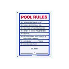 R230400 Sign Pool Rules Commer - SAFETY
